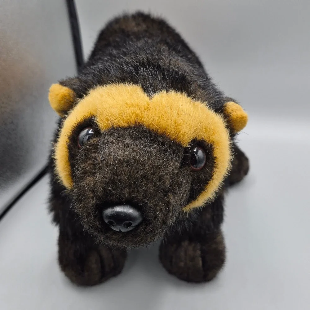Fiesta Wolverine Plush Stuffed Animal Brown Yellow Realistic Wildlife Toy